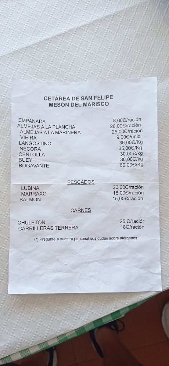 Menu Marisquería Cetárea San Felipe-10